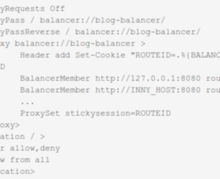 load balancing na sesje za pomocą apache